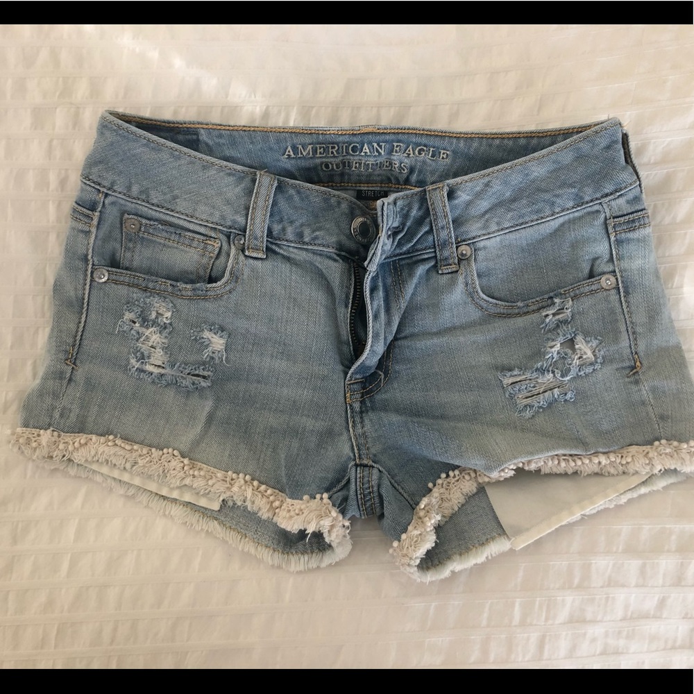 American Eagle Outfitters Shortie with Pom-poms